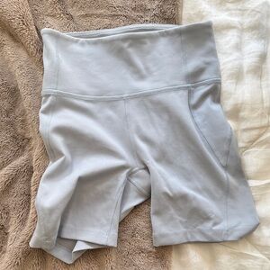 Something Navy Light Blue Biker Shorts